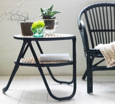 Great shapes and interesting textures. This furniture invites you to drape fabric, or yourself, into these curves and add a whole whack of greenery.  Ikea (point)