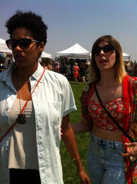 Allia and I deciding where to start. 