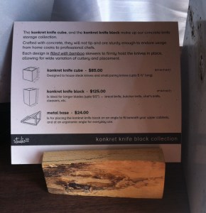 Knife blocks with skewers and ... some instructions to keep you on track.