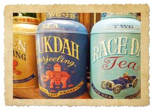 Also, try some yummy blends of tea in pretty tins.