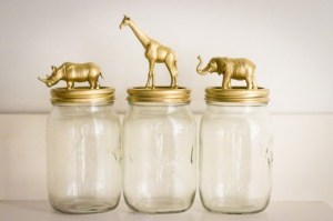 Jar toppers for cosmetics, q-tips and cotton balls, or even candy jars.