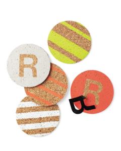 Some fun coasters to protect her house from your clumsiness. Perhaps some Tide-to-Go, too. 