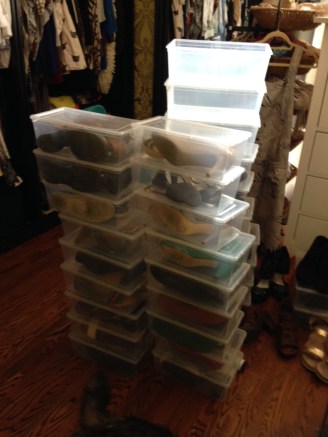 Two women equal a LOT of shoes. A LOT. 