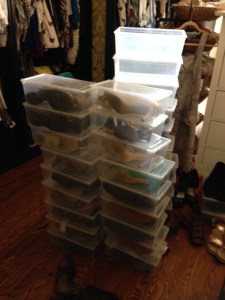 Two women equal a LOT of shoes. A LOT. 