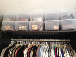 Tidy and with more room to breathe, my shoes are happier (according to Marie Kondo). 