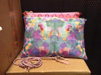 Pretty painted pouches!