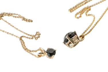 Cinderella Garbage makes jewelery out of trash.