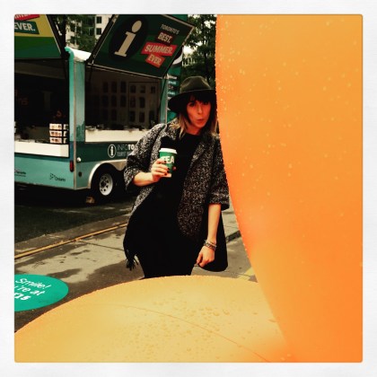 Caffeinated and ready to head back to the hotel. 